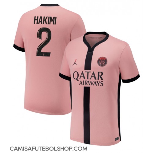 Camisa de time de futebol Paris Saint-Germain Achraf Hakimi #2 Replicas 3º Equipamento 2024-25 Manga Curta